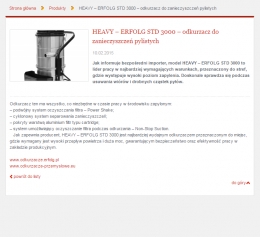 HEAVY – ERFOLG STD 3000 – odkurzacz do zanieczyszczeń pylistych